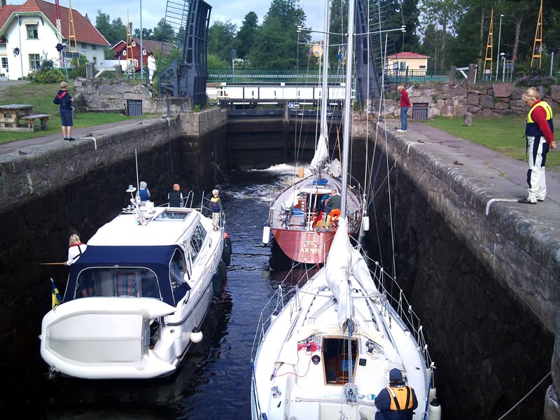 som väntade på slussning