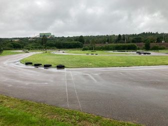 Tyvärr för blött för Go-kart tävling