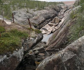 Harsprångsfallet.