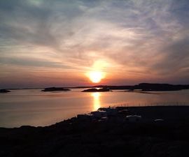 ....ända till den vackra solnedgången!