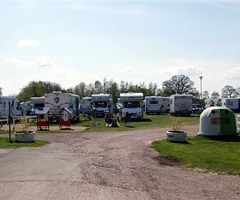 Uppställning på Vadstena Camping