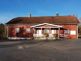 Bygdegården i Hedekas med uppställningsplats