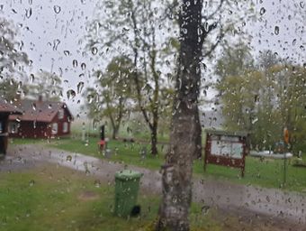 Bjurbäcken, inget väder att gå ut i.