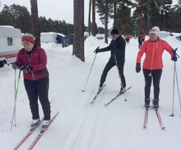 Susanne, Ingemar och Maria var några av medlemmarna som provade spåren