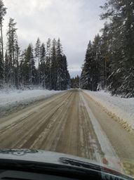 Här var det iallafall sandat, mellan Delsbo - Järvsö.