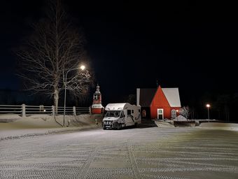 och våran nattparkering inatt😴
