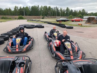 Nöjda och belåtna efter racet