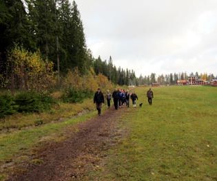 En av grupperna som hållit ihop i skogen