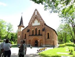 En av stadens många kyrkor