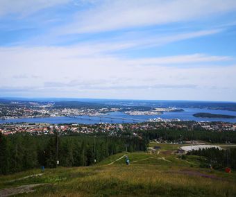 Hoppbacken på södra berget.