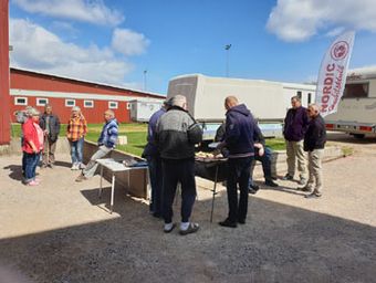 Grillning pågår