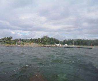 Lämnar första hamnen på Lurö