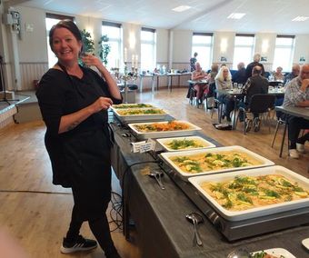 Åsa från "Åsas kök" som lagade den goda maten