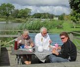 Kaffepaus vid Göta kanal